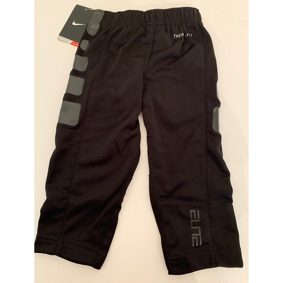 2T Nike Boys Toddler Black Therma-Fit Black Pull On Pants with Pockets New NWT - Picture 5 of 8